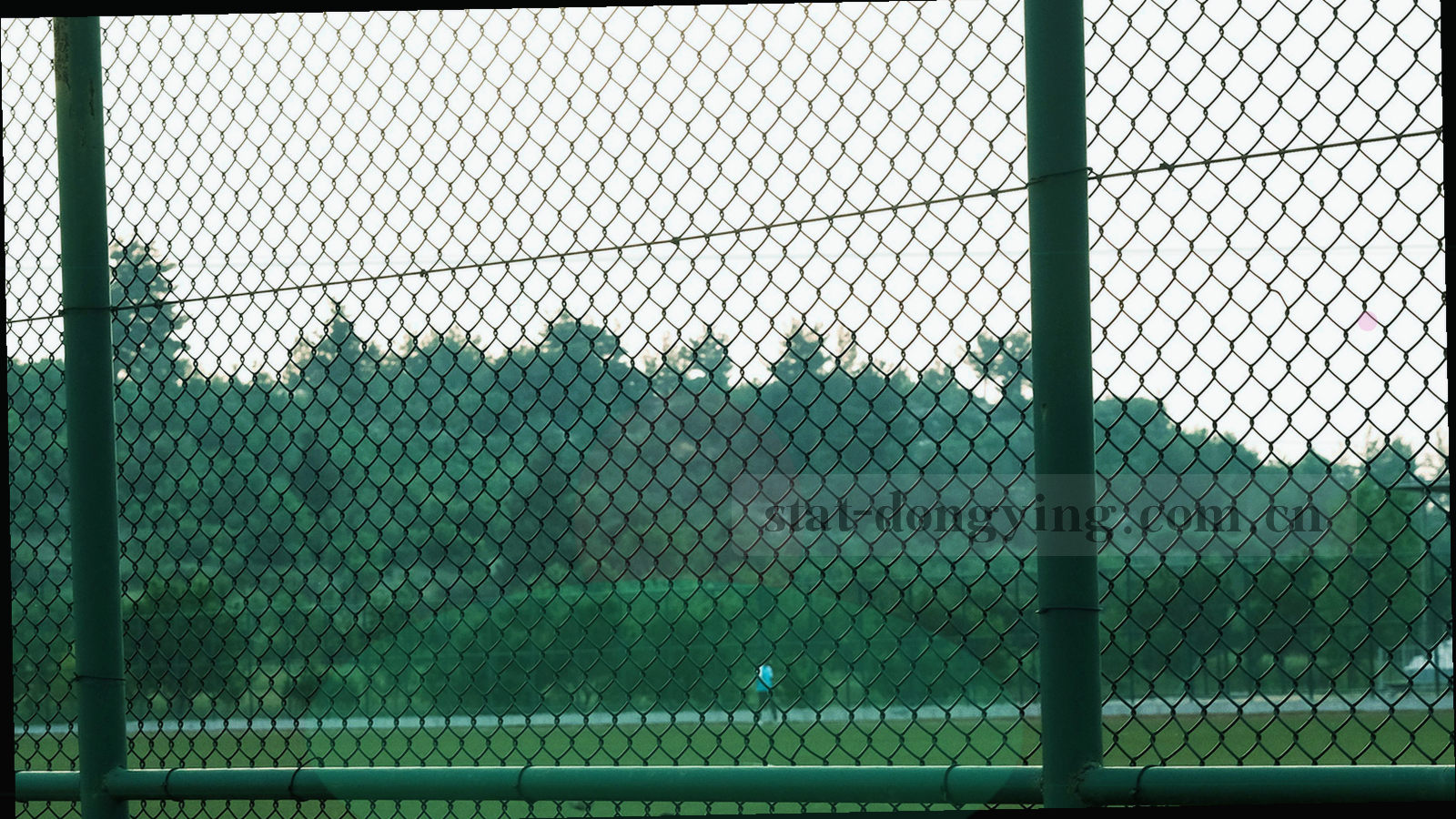 海口夜景与电竞场馆外立面灯光交叠的画面，画面中有大屏投射的冷光